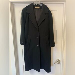 Jones New York Black Wool Coat